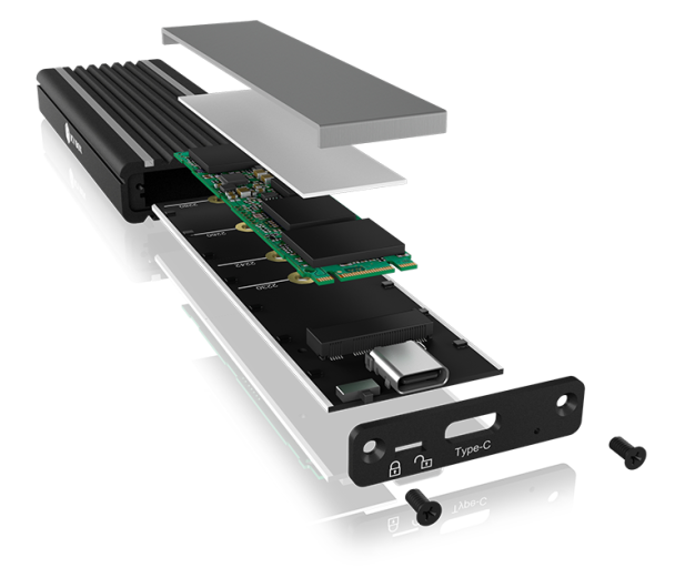 ICY BOX Obudowa do dysku M.2 NVMe (RGB) - 601767 - zdjęcie 4